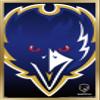Trends International NFL Baltimore Ravens - Logo 14 Wall Poster, 14.725" x 22.375", Gold Framed Version view 1