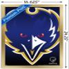 Trends International NFL Baltimore Ravens - Logo 14 Wall Poster, 14.725" x 22.375", Gold Framed Version view 3
