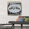 Trends International NBA San Antonio Spurs - Logo 17 Wall Poster, 34L x 22.4W, Gold Framed Version view 2