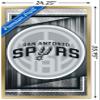 Trends International NBA San Antonio Spurs - Logo 17 Wall Poster, 34L x 22.4W, Gold Framed Version view 3
