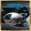 Trends International NFL Carolina Panthers - Helmet 16 Wall Poster, 22.375" x 34", Gold Framed Version view 1