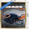 Trends International NFL Chicago Bears - Helmet 16 Wall Poster, 22.375" x 34", Gold Framed Version view 3