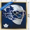 Trends International NHL Toronto Maple Leafs - Mask 16 Wall Poster, 22.375" x 34", Gold Framed Version view 3