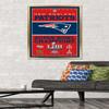 Trends International NFL New England Patriots - Champions 19 Wall Poster, 22.375" x 34", Gold Framed Version view 2