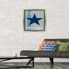 Trends International NFL Dallas Cowboys - Retro Logo 14 Wall Poster, 14.725" x 22.375", Gold Framed Version view 2