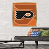 Trends International NHL Philadelphia Flyers - Logo 14 Wall Poster, 22.375" x 34", Gold Framed Version view 2