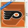 Trends International NHL Philadelphia Flyers - Logo 14 Wall Poster, 22.375" x 34", Gold Framed Version view 3