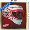 Trends International NHL Detroit Redwings - Mask 16 Wall Poster, 22.375" x 34", Gold Framed Version view 3
