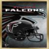 Trends International NFL Atlanta Falcons - Helmet 16 Wall Poster, 14.725" x 22.375", Gold Framed Version view 1
