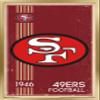 Trends International NFL San Francisco 49ers - Retro Logo 14 Wall Poster, 14.725" x 22.375", Gold Framed Version view 1
