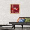 Trends International NFL San Francisco 49ers - Retro Logo 14 Wall Poster, 14.725" x 22.375", Gold Framed Version view 2