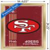 Trends International NFL San Francisco 49ers - Retro Logo 14 Wall Poster, 14.725" x 22.375", Gold Framed Version view 3