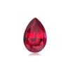 0.27-0.33 Cts of 5x3 mm AAA Pear cut Swiss Rough Synthetic Corundum Ruby (1 pc) Loose Gemstone view 1