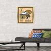 Trends International NFL New Orleans Saints - Retro Logo 14 Wall Poster, 14.725" x 22.375", Gold Framed Version view 2