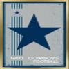 Trends International NFL Dallas Cowboys - Retro Logo 14 Wall Poster, 22.375" x 34", Gold Framed Version view 1