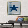 Trends International NFL Dallas Cowboys - Retro Logo 14 Wall Poster, 22.375" x 34", Gold Framed Version view 2