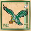 Trends International NFL Philadelphia Eagles - Retro Logo 14 Wall Poster, 14.725" x 22.375", Gold Framed Version view 1