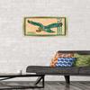 Trends International NFL Philadelphia Eagles - Retro Logo 14 Wall Poster, 14.725" x 22.375", Gold Framed Version view 2