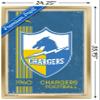 Trends International NFL Los Angeles Chargers - Retro Logo 17 Wall Poster, 22.375" x 34", Gold Framed Version view 3