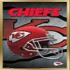 Trends International NFL Kansas City Chiefs - Helmet 16 Wall Poster, 22.375" x 34", Gold Framed Version view 1