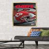 Trends International NFL Kansas City Chiefs - Helmet 16 Wall Poster, 22.375" x 34", Gold Framed Version view 2