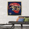Trends International NHL Florida Panthers Mask 16 Wall Poster, 22.375" x 34", Gold Framed Version view 2
