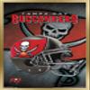 Trends International NFL Tampa Bay Buccaneers - Helmet 16 Wall Poster, 22.375" x 34", Gold Framed Version view 1