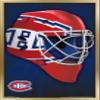 Trends International NHL Montreal Canadiens - Mask 16 Wall Poster, 22.375" x 34", Gold Framed Version view 1