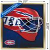 Trends International NHL Montreal Canadiens - Mask 16 Wall Poster, 22.375" x 34", Gold Framed Version view 3