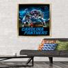 Trends International NFL Carolina Panthers - 3 Point Stance 19 Wall Poster, 22.375" x 34", Gold Framed Version view 2