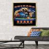 Trends International NFL Chicago Bears - End Zone 17 Wall Poster, 22.375" x 34", Gold Framed Version view 2