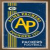 Trends International NFL Green Bay Packers - Retro Logo 14 Wall Poster, 22.375" x 34", Bronze Framed Version view 1