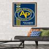 Trends International NFL Green Bay Packers - Retro Logo 14 Wall Poster, 22.375" x 34", Bronze Framed Version view 2