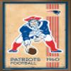 Trends International NFL New England Patriots - Retro Logo 14 Wall Poster, 22.375" x 34", Bronze Framed Version view 1