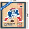 Trends International NFL New England Patriots - Retro Logo 14 Wall Poster, 22.375" x 34", Bronze Framed Version view 3