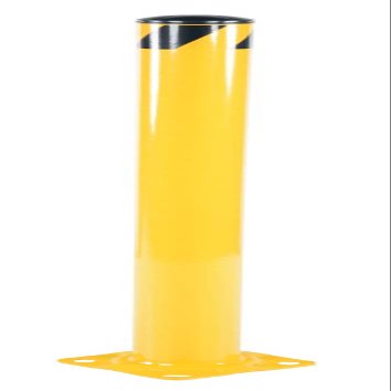 Vestil BOL-62-5.5 Steel Pipe Safety Bollard 62 in. x 5-1/2 in. Yellow
