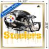 Trends International NFL Pittsburgh Steelers - Drip Helmet 20 Wall Poster, 22.375" x 34", Gold Framed Version view 3