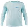 Born of Water Skunk Ape Freediving Shirt: UV UPF+ 50 Long Sleeve - Light Blue - 3XL view 2