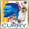 Trends International NBA Golden State Warriors - Stephen Curry 19 Wall Poster, 22.375" x 34", Gold Framed Version view 1