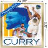 Trends International NBA Golden State Warriors - Stephen Curry 19 Wall Poster, 22.375" x 34", Gold Framed Version view 3