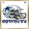 Trends International NFL Dallas Cowboys - Drip Helmet 20 Wall Poster, 22.375" x 34", Gold Framed Version view 1