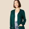 Amazon Essentials Women's Lightweight Longer Length Open-Front Long-Sleeve Cardigan Sweater (Available in Plus Size), Dark Green, XX-Large view 4