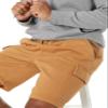 Amazon Essentials Men's Fleece Cargo Shorts, Tan, X-Small view 3