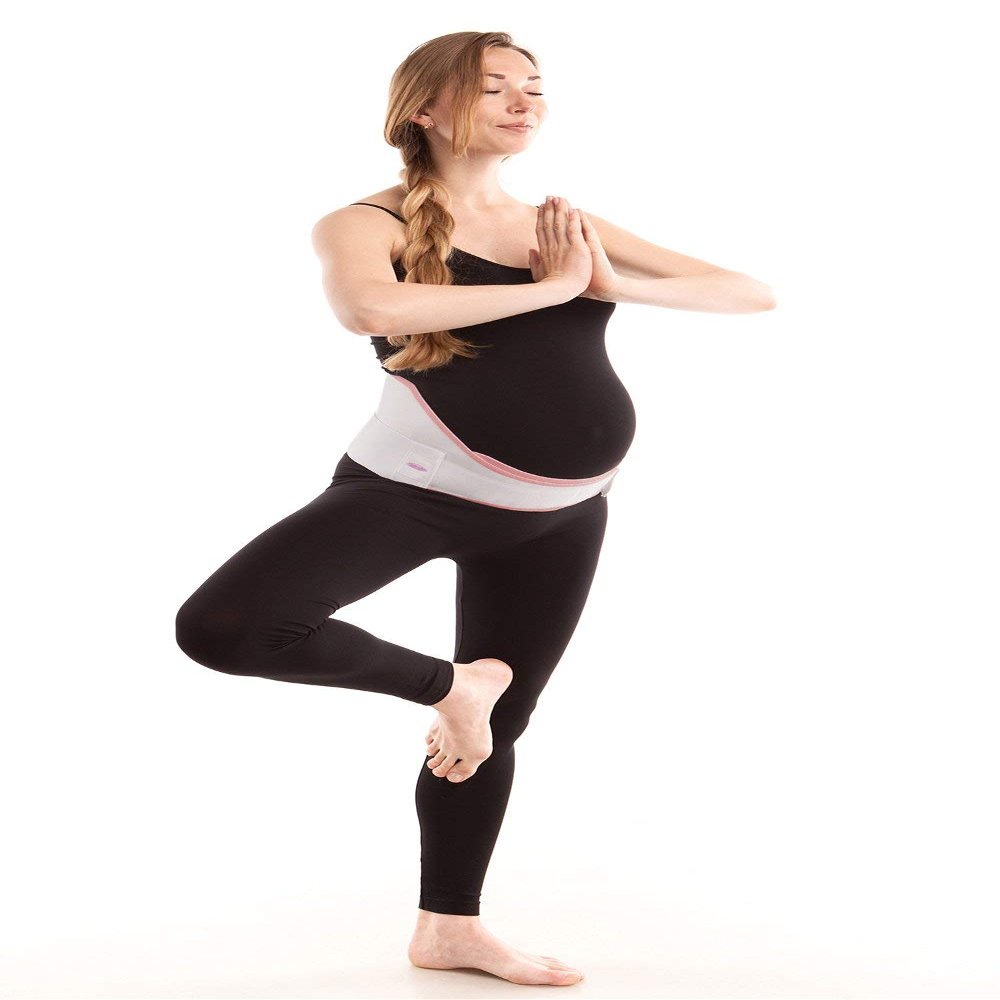 Gabrialla Made in USA Pregnancy Belly Band, Soft & Breathable Maternity Belly Band Pregnancy Belt for Back, Pelvic & Waist