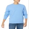Amazon Essentials Men's Long-Sleeve Lightweight Fleece French Terry Crewneck Sweatshirt, French Blue, Medium view 1