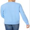 Amazon Essentials Men's Long-Sleeve Lightweight Fleece French Terry Crewneck Sweatshirt, French Blue, Medium view 2