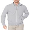 Amazon Essentials Men's Lightweight French Terry Full-Zip Mock Neck Sweatshirt, Light Grey Heather, Medium view 1