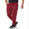Amazon Essentials Men's Cargo Fleece Jogger Sweatpant with Relaxed Fit, Dark Red, Medium view 1