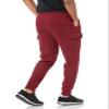 Amazon Essentials Men's Cargo Fleece Jogger Sweatpant with Relaxed Fit, Dark Red, Medium view 2