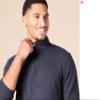 Amazon Essentials Men's Lightweight French Terry Quarter-Zip Mock Neck Sweatshirt, Dark Navy, Medium view 4